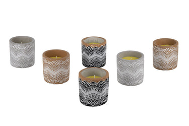 Cofan – Pack 6 Velas Aromáticas de Citronela | Recipiente Decorativo | Aroma Cítrico | Duración 35 Horas c/u